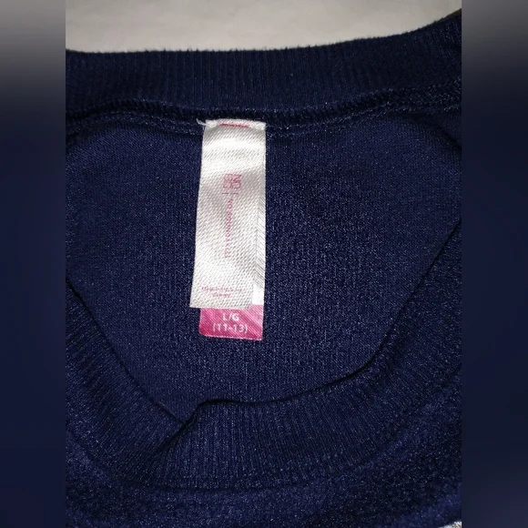No Boundaries Size LG (11-13) Blue Sweat Shirt - Picture 5 of 6